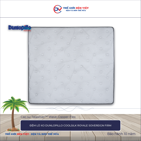 Đệm lò xo Dunlopillo CoolSilk ROYALE Sovereign Firm